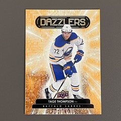 2022-23 Upper Deck Series 1 Orange Dazzlers #DZ-20 Tage Thompson Sabres